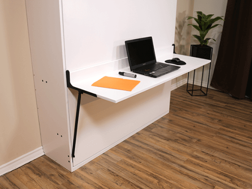 vertical murphy bed with desk 