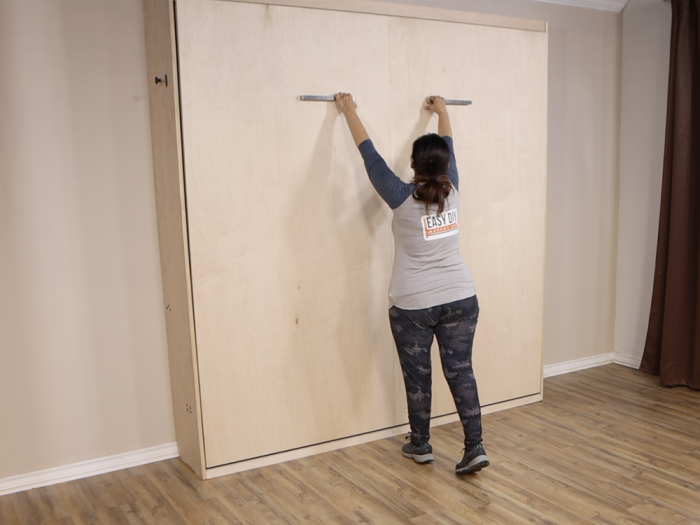 how to open king size murphy bed