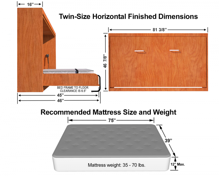 twin-size-sideways-Murphy-bed-dimensions